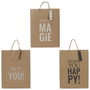Party Time Sac cadeau en papier kraft assorti 28x12x37 cm