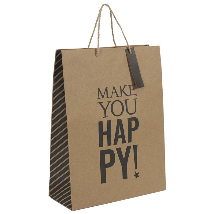 Party Time Sac cadeau en papier kraft assorti 28x12x37 cm Party Time Sac cadeau en papier kraft assorti 28x12x37 cm