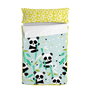 Couette rembourrée HappyFriday Moshi Moshi Panda Garden Blue Bleu 42 x 20 x 50 cm