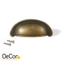 Emuca Poignée pour meubles Alberic, L77mm, entraxe 64mm, Zamak, Bronze