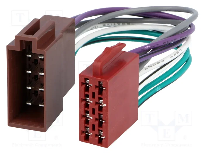 4CARMEDIA Connecteur automobile ISO socle et ISO prise 8 broches 4CARMEDIA Connecteur automobile ISO socle et ISO prise 8 broches