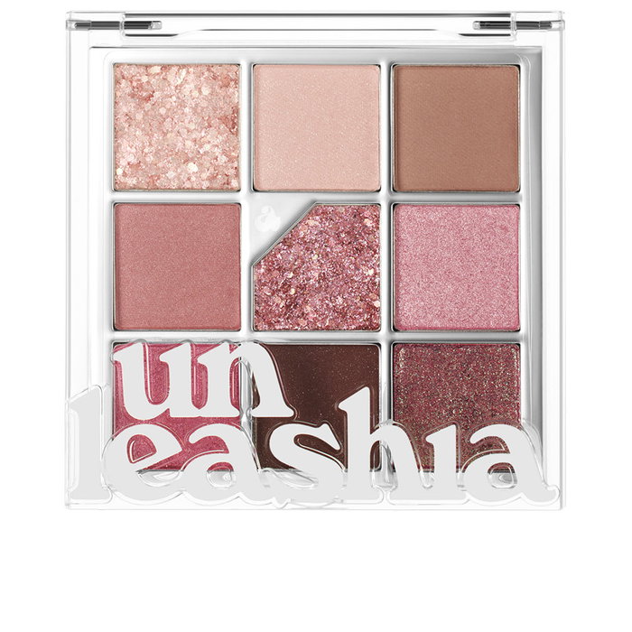 Unleashia Palette Yeux Glitterpedia n°5 - All Of Dusty Rose - 9 teintes fard à paupières pailleté 6,2g
