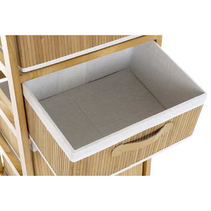 Caisson à Tiroirs DKD Home Decor Naturel Bambou Bois de paulownia 42 x 32 x 81 cm