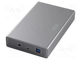 DIGITUS Boîtier pour disques 2,5/3,5 pouces Aluminium Gris