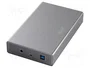 DIGITUS Boîtier pour disques 2,5/3,5 pouces Aluminium Gris