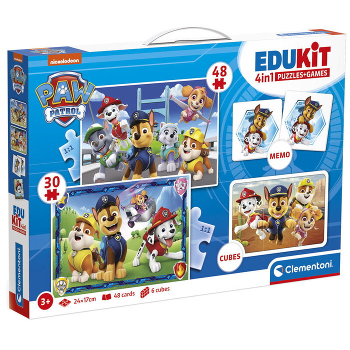 Clementoni Edukit Pat'Patrouille Coffret d'activités préscolaire 4 en 1