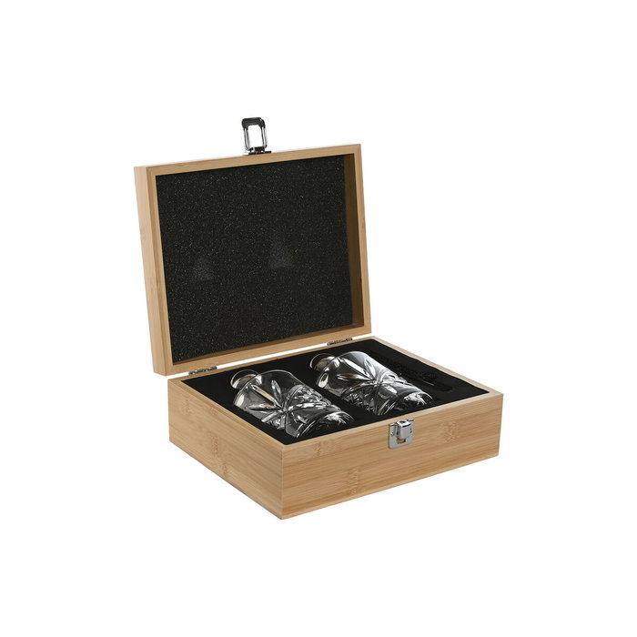 Set de Whisky Home ESPRIT Naturel Bambou Verre Set de Whisky Home ESPRIT Naturel Bambou Verre