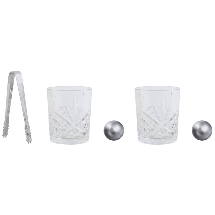 Set de Whisky Home ESPRIT Naturel Bambou Verre Set de Whisky Home ESPRIT Naturel Bambou Verre