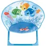 Fun House Siège lune pliable pour enfant - Ma petite carapace, thème tortues de mer - H47 x L54 x P42 cm