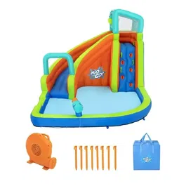 Bestway - Parc aquatique gonflable H2OGO! Turbo Splash pour enfants à partir de 4 ans, dimensions 3.65 x 3.20 x 2.70 m, soufflerie incluse, PVC