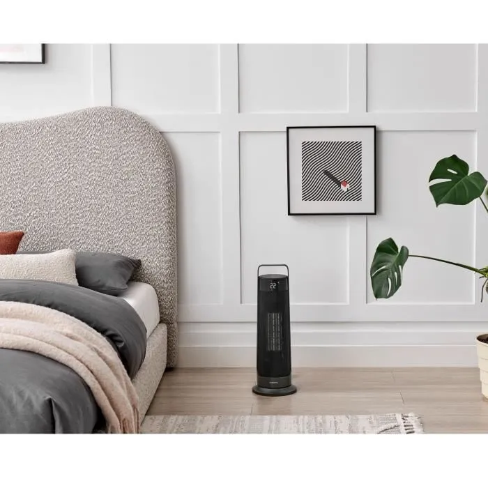 Oceanic Radiateur soufflant céramique oscillant 2000W, télécommande, 3 modes de chauffage, minuterie 12h, noir - Chauffage d'appoint Oceanic Radiateur soufflant céramique oscillant 2000W, télécommande, 3 modes de chauffage, minuterie 12h, noir - Chauffage d'appoint