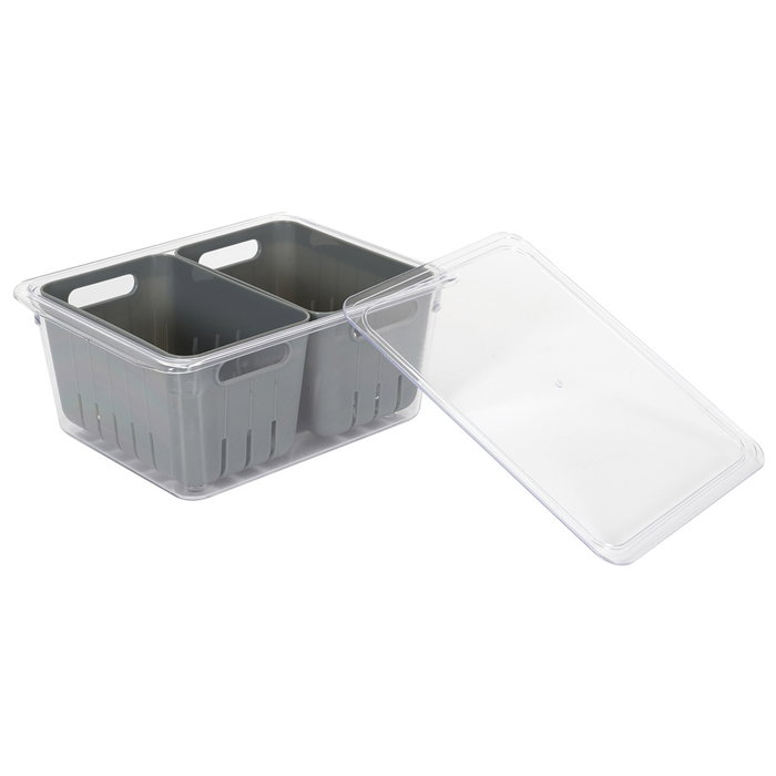 Cook Concept Récipient de conservation avec 2 bacs de dégorgement Cook Concept Récipient de conservation avec 2 bacs de dégorgement