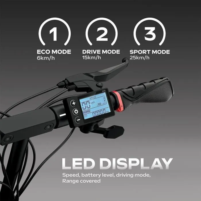 Urbanglide E-Cross Duo - Trottinette électrique tout-terrain 800W - Autonomie 60 km - Vitesse max 25 km/h - Pneus 10 pouces - Double frein à disque