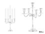 Giftdecor Candelabro 5 Bougies Argenté Aluminium 28.5 x 22 x 9 cm (Set de 4)