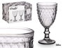 Vivalto Copa Diamante Gris 330 ml Verre 8.8 x 16.7 x 8.8 cm (Set de 24)
