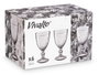 Vivalto Copa Diamante Gris 330 ml Verre 8.8 x 16.7 x 8.8 cm (Set de 24)