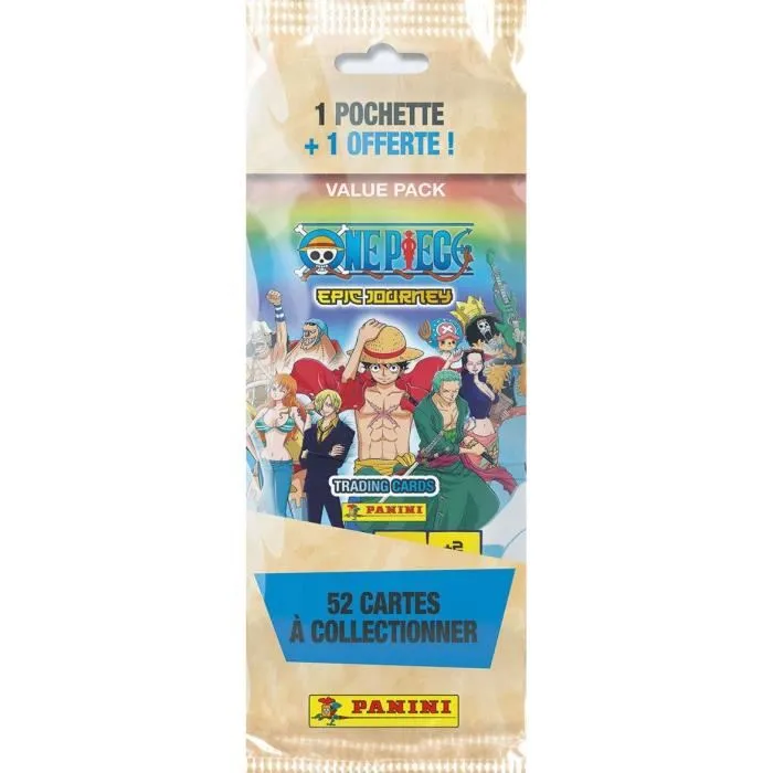 Panini One Piece Fat pack 1 acheté + 1 offert - 52 cartes PAN8051708017533 Panini One Piece Fat pack 1 acheté + 1 offert - 52 cartes PAN8051708017533