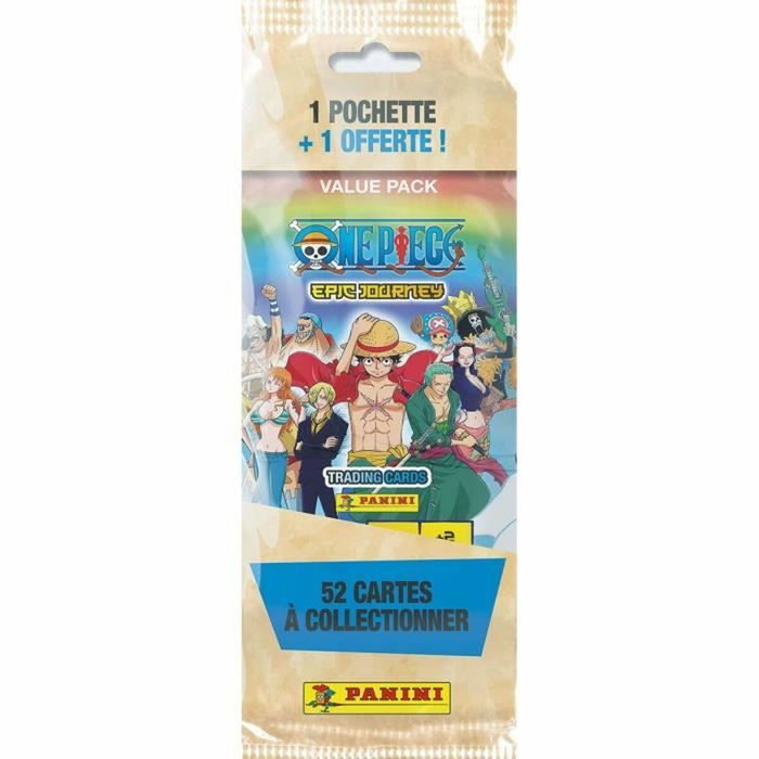 Panini One Piece Fat Pack - 52 cartes (1 acheté + 1 offert) Panini One Piece Fat Pack - 52 cartes (1 acheté + 1 offert)