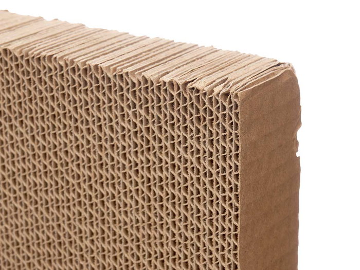 Mascow Grattoir Rectangulaire pour Chat 45x5x25 cm en Carton Marron (Set de 12)