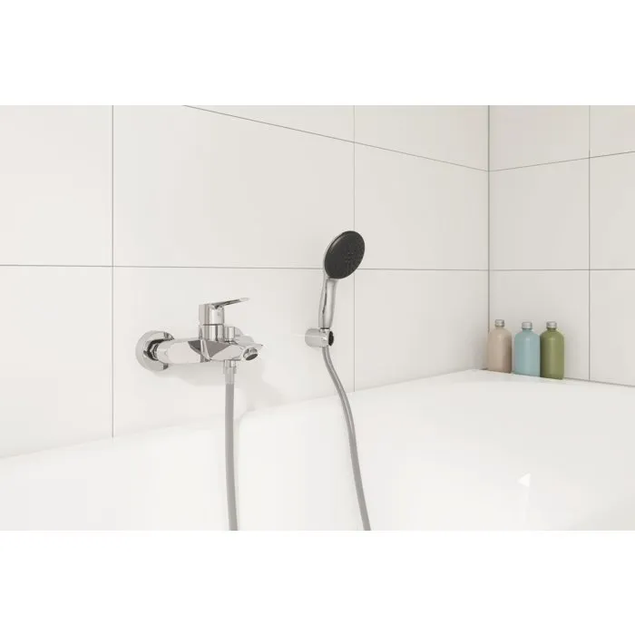 GROHE Mitigeur Monocommande Bain-Douche Start 24206002 avec Inverseur Automatique, Mousseur Economique et Limiteur de Débit Ajustable, Chrome