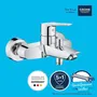 GROHE Mitigeur Monocommande Bain-Douche Start 24206002 avec Inverseur Automatique, Mousseur Economique et Limiteur de Débit Ajustable, Chrome