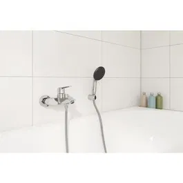 GROHE Mitigeur Monocommande Bain-Douche Start 24206002 avec Inverseur Automatique, Mousseur Economique et Limiteur de Débit Ajustable, Chrome