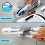 GROHE Mitigeur Monocommande Bain-Douche Start 24206002 avec Inverseur Automatique, Mousseur Economique et Limiteur de Débit Ajustable, Chrome