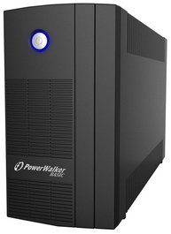 PowerWalker Basic VI 1000 SB, Onduleur Line-Interactive, 1000VA / 600W, USB HID, Fonction AVR et démarrage à froid