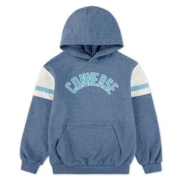 Sweat à capuche enfant Converse Cnvb Heritage Blocked Po Bleu M