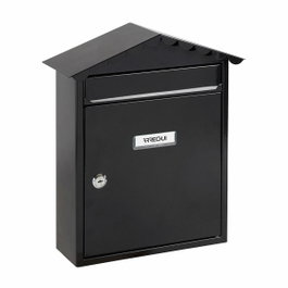 Arregui Boîte aux lettres Visit Noir Acier 30 x 11 x 36 cm