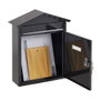 Arregui Visit Boîte aux lettres individuelle extérieure acier noir 30 x 11 x 36 cm