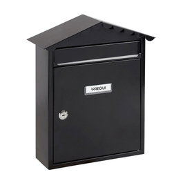 Arregui Visit Boîte aux lettres individuelle extérieure acier noir 30 x 11 x 36 cm