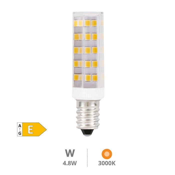 GSC Evolution Ampoule LED tubulaire 4.8W E14 3000K GSC Evolution Ampoule LED tubulaire 4.8W E14 3000K