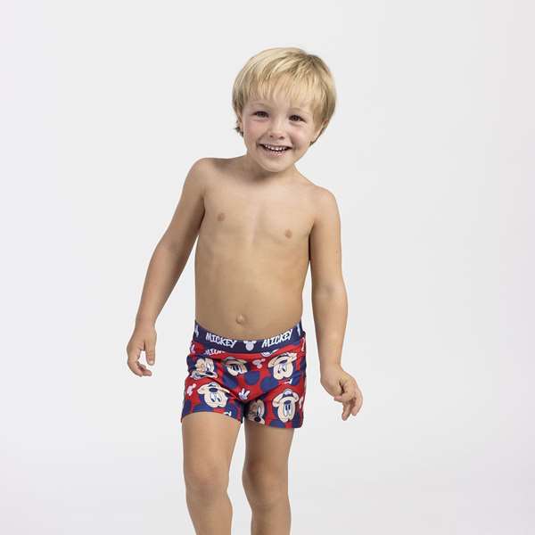 Cerdà Boxer de bain avec motif Mickey pour enfant de 6 ans - Taille 6 ans - Rouge