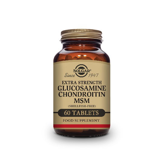 SOLGAR Glucosamine Chondroïtine MSM concentré 60 comprimés