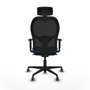 Piqueras y Crespo Chaise de Bureau 1D036G2 Bleu clair