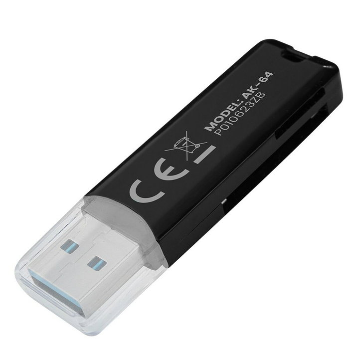 SAVIO AK-64 Lecteur de cartes mémoire USB 3.0, USB A, 5Gbps SAVIO AK-64 Lecteur de cartes mémoire USB 3.0, USB A, 5Gbps