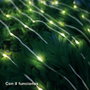 Bambasy Guirlande LED solaire 10M 8 fonctions Lumière chaude