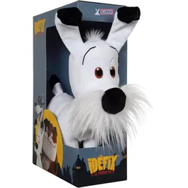 Gipsy Toys Peluche Idéfix et les Irréductibles 30 cm Blanc Noir - Boîte cadeau