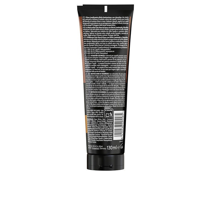 Syoss Color Glaze Masque matifiant teinté effet laminé Cuivre Syoss Color Glaze Masque matifiant teinté effet laminé Cuivre
