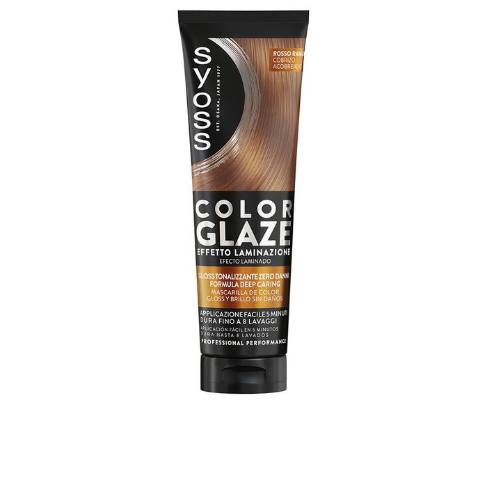 Syoss Color Glaze Masque matifiant teinté effet laminé Cuivre Syoss Color Glaze Masque matifiant teinté effet laminé Cuivre