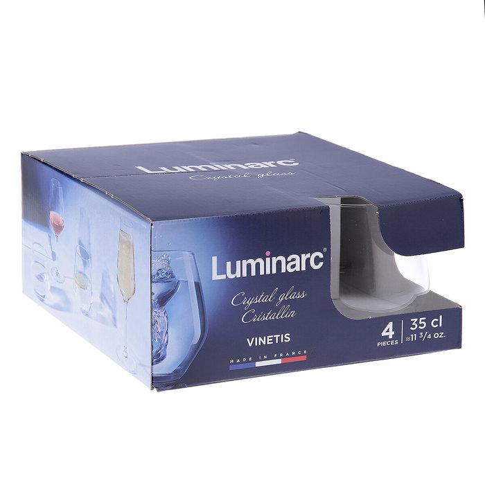 Luminarc Vinetis Verres Bas Lot de 4 en Cristal Transparent 36 cl Luminarc Vinetis Verres Bas Lot de 4 en Cristal Transparent 36 cl