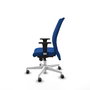 Piqueras Y Crespo Chaise Albacete Confidente, Bleu, Similicuir, Base Blanche