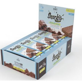 HERBORA Diet Prime Snackis Compleat Barrita Maxi Choco Leche - Barres Satiété Chocolat au Lait 12 Unités - Riche en Fibres & Protéines
