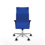 Piqueras Y Crespo Fauteuil Albacete Bleu avec Mécanisme Synchrone et Base Aluminium