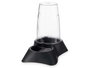 Mascow Comedero Bebedero Plastique 3,5L Antracite Antidérapant 21,5x32,5x32,5 cm (Set de 4)