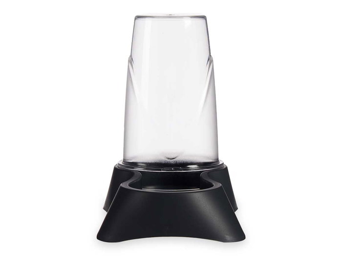 Mascow Comedero Bebedero Plastique 3,5L Antracite Antidérapant 21,5x32,5x32,5 cm (Set de 4)