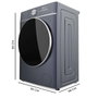 Cecotec Lave-linge 8 kg 1400 tr/min Bolero DressCode 8800 Inverter Acier inoxydable