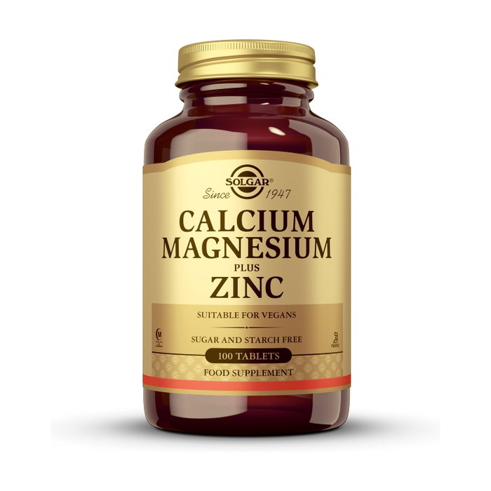 SOLGAR Calcio Magnesio Plus Zinc 100 comprimés SOLGAR Calcio Magnesio Plus Zinc 100 comprimés