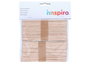 Innspiro Bâtonnets de polo en bois jumbo naturels 150x18x1,5mm